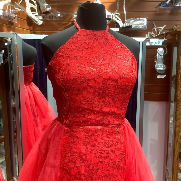 Sherri Hill - Style 53207 - Size 16 - Red - Picture 2 of 4